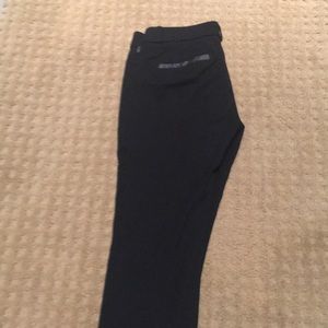 Banana republic Sloan pants; leather trim